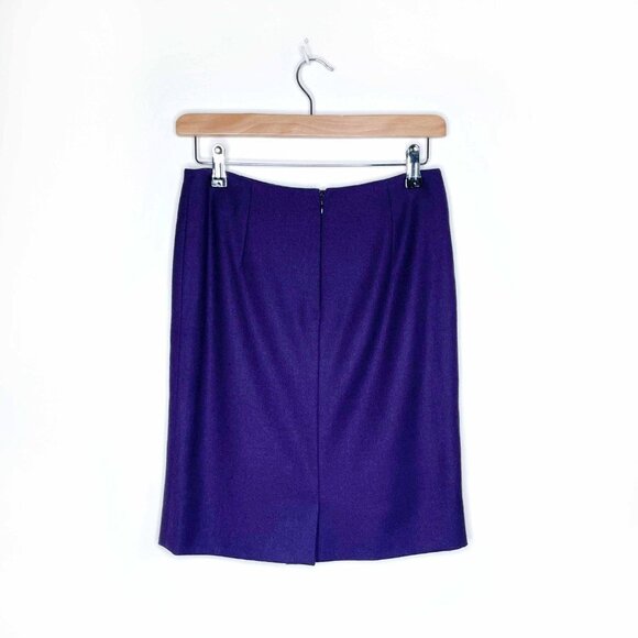 john galliano 00's purple wool skirt suit - size 6 - Picture 10 of 13